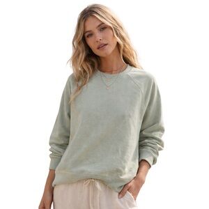 H&M Light Sage Crewneck Sweatshirt Large